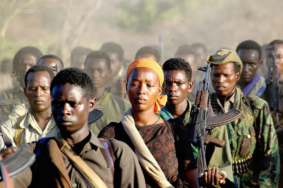 Oromo Liberation Army, Kenya 2006. Image credit Jonathan Alpeyrie via Wikimedia Commons